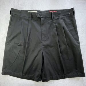 John W Nordstrom Shorts Mens Size 40 Black Pleated Dressy Chino Shorts NEW!